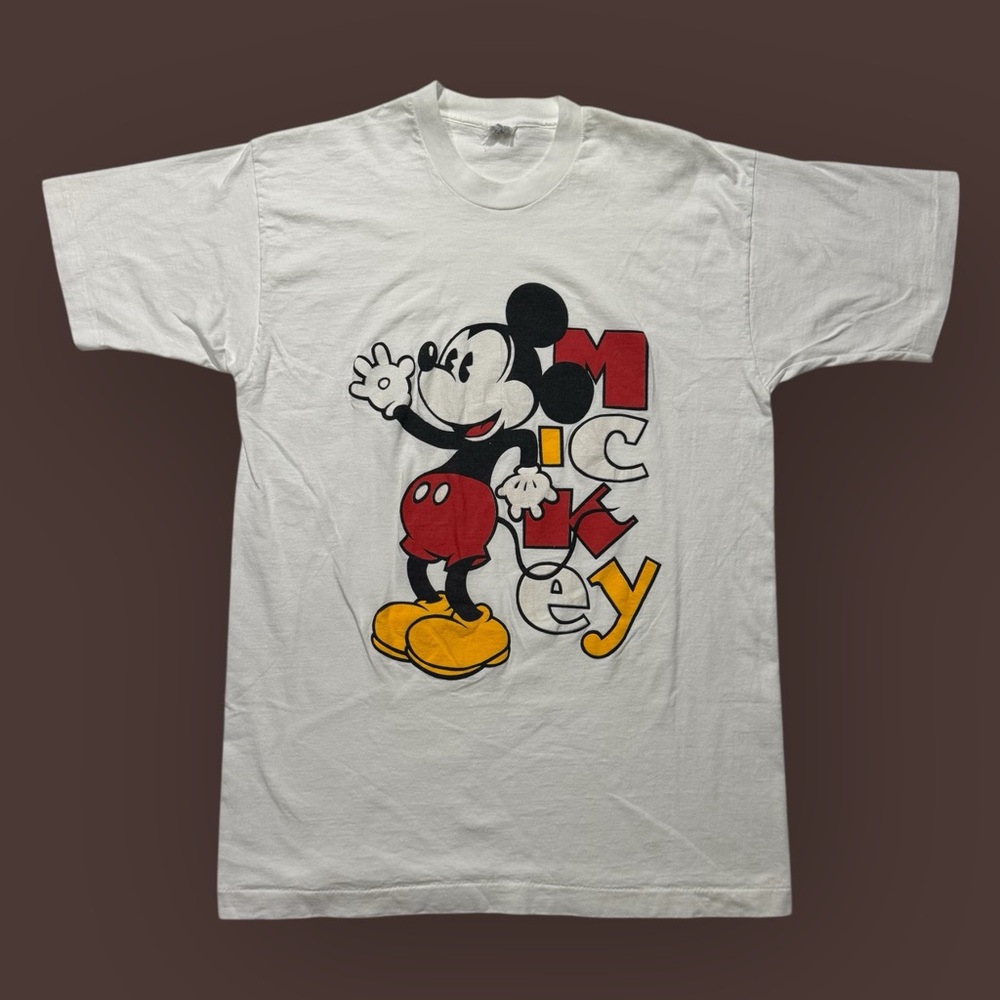 Vintage 80’s Single Stitch Mickey Mouse Puff Print Tee